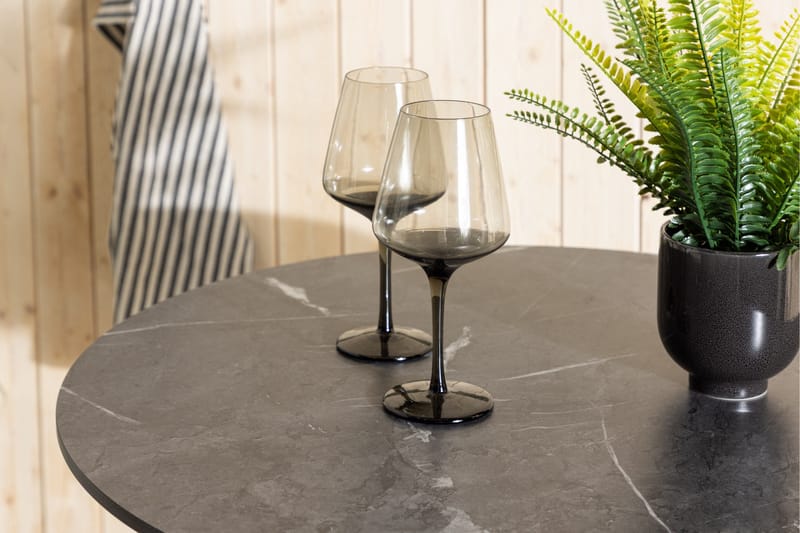 Baaripöytä Milano 4-istuttava Pyöreä - Valkoinen - Puutarhakalusteet - Terassipöydät - Baaripöytä ulos