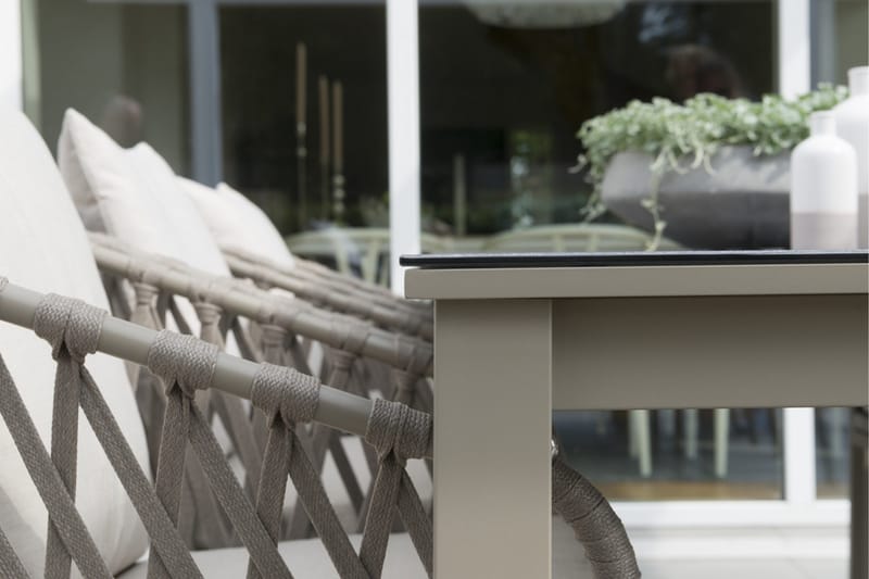 Hillerstorp Jet Set Ruokapöytä 90 cm Beige - Beige - Puutarhakalusteet - Terassipöydät - Ruokapöytä terassille