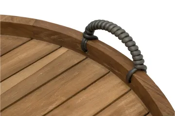 Hillerstorp Himmelsnäs pyöreä sivupöytä tarjotinpöytä / ulkopöytä ja apupöytä ulkokäyttöön 60 cm puu - Ruskea - Puutarhakalusteet - Terassipöydät - Sivupöydät ulos