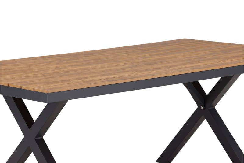 Ruokapöytä Garcia 100x200 cm - Musta - Puutarhakalusteet - Terassipöydät - Ruokapöytä terassille