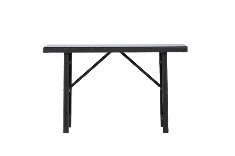 Sivupöytä Padova 40x120 cm - Musta - Puutarhakalusteet - Terassipöydät - Sivupöydät ulos
