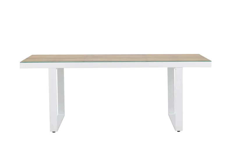 Ruokapöytä Merlo 90x200 cm, Valkoinen