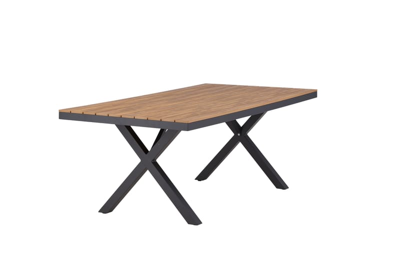 Ruokapöytä Garcia 100x200 cm - Musta - Puutarhakalusteet - Terassipöydät - Ruokapöytä terassille