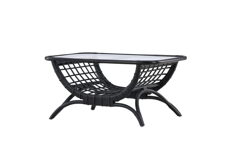 Sohvapöytä Moana 60x95,5 cm - Musta - Puutarhakalusteet - Terassipöydät - Sohvapöytä ulos & loungepöytä