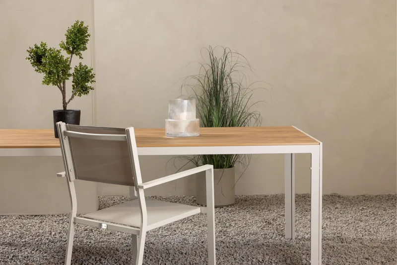 Ruokapöytä Break 90x205 cm - Beige - Puutarhakalusteet - Terassipöydät - Ruokapöytä terassille