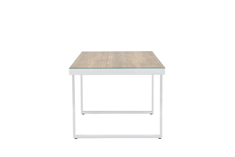 Ruokapöytä Merlo 90x200 cm - Valkoinen - Puutarhakalusteet - Terassipöydät - Ruokapöytä terassille