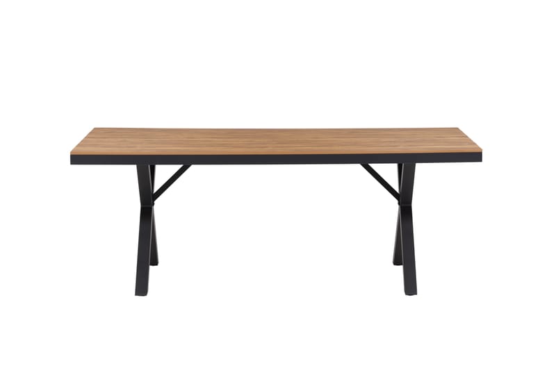 Ruokapöytä Garcia 100x200 cm - Musta - Puutarhakalusteet - Terassipöydät - Ruokapöytä terassille