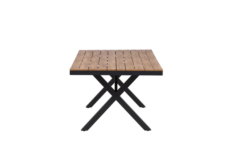 Ruokapöytä Garcia 100x200 cm - Musta - Puutarhakalusteet - Terassipöydät - Ruokapöytä terassille