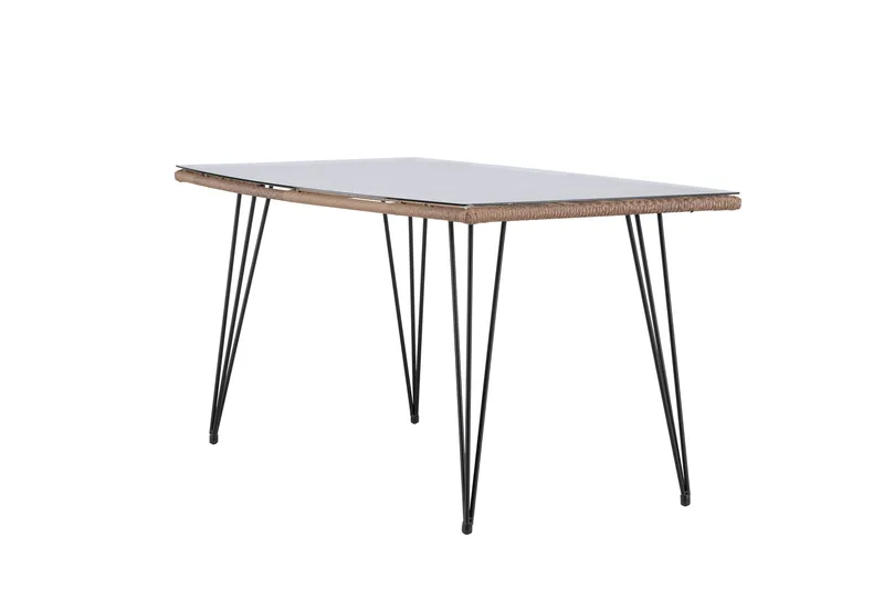 Ruokapöytä Viga 90x160 cm Ruskea - Puutarhakalusteet - Terassipöydät - Ruokapöytä terassille