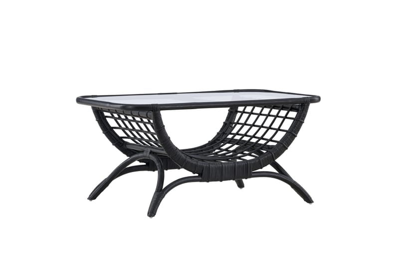 Sohvapöytä Moana 60x95,5 cm - Musta - Puutarhakalusteet - Terassipöydät - Sohvapöytä ulos & loungepöytä