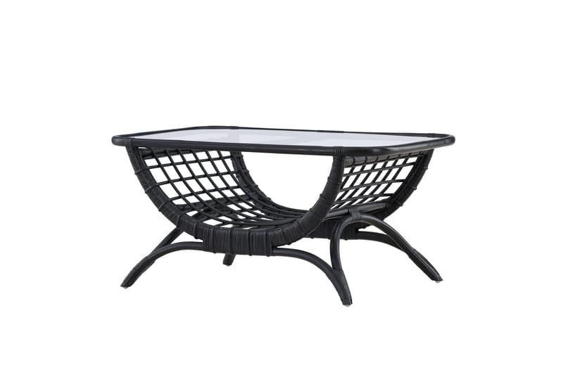Sohvapöytä Moana 60x95,5 cm - Musta - Puutarhakalusteet - Terassipöydät - Sohvapöytä ulos & loungepöytä