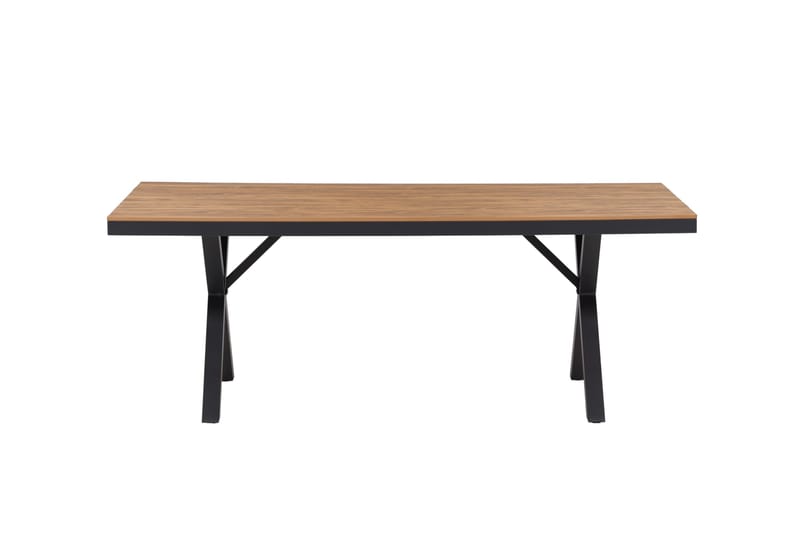 Ruokapöytä Garcia 100x200 cm - Musta - Puutarhakalusteet - Terassipöydät - Ruokapöytä terassille