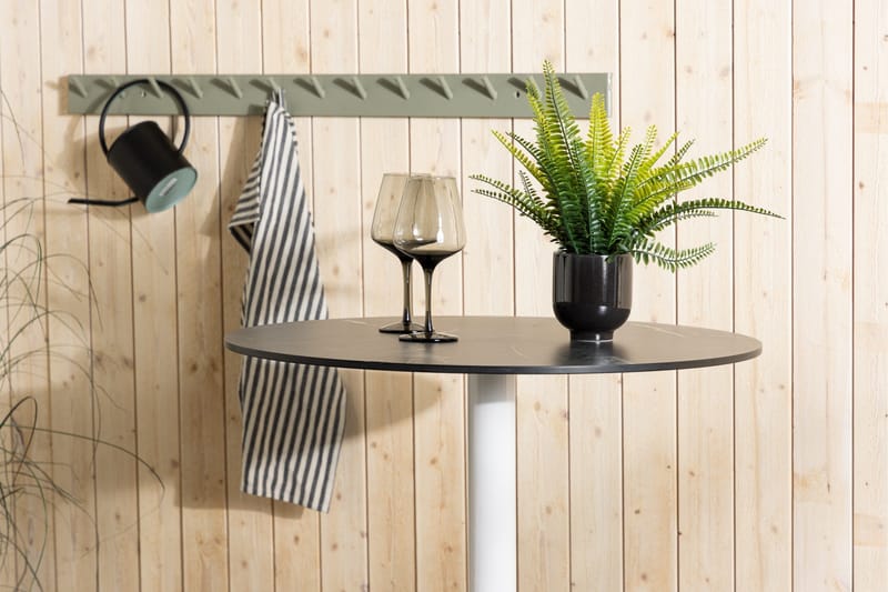 Baaripöytä Milano 4-istuttava Pyöreä - Valkoinen - Puutarhakalusteet - Terassipöydät - Baaripöytä ulos