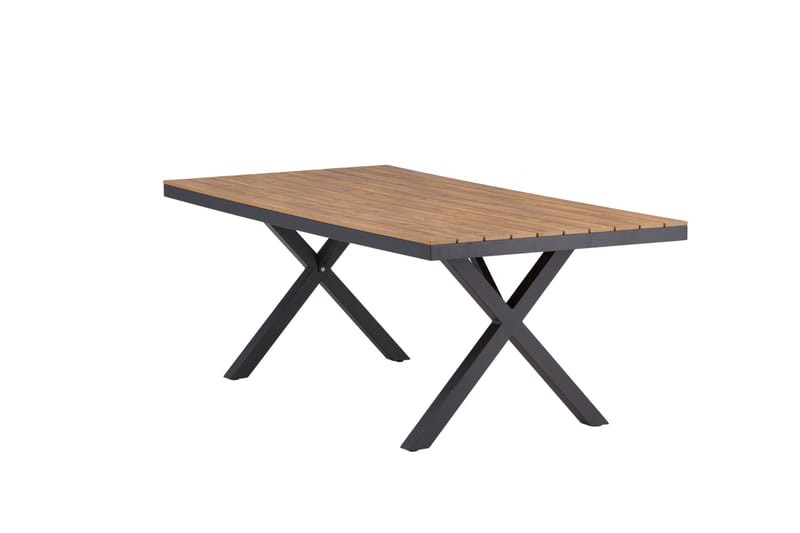 Ruokapöytä Garcia 100x200 cm - Musta - Puutarhakalusteet - Terassipöydät - Ruokapöytä terassille