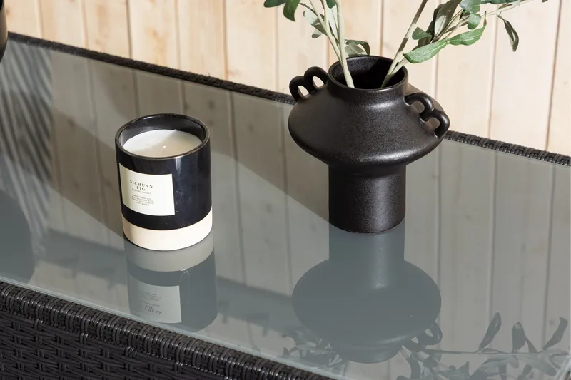 Sohvapöytä London 50x120 cm - Musta - Puutarhakalusteet - Terassipöydät - Sohvapöytä ulos & loungepöytä