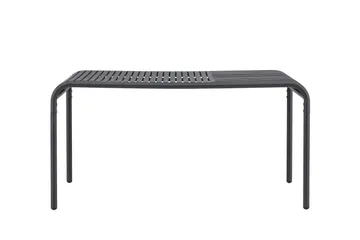 Ruokapöytä Gardeno 90x150 cm Musta - Puutarhakalusteet - Terassipöydät - Ruokapöytä terassille