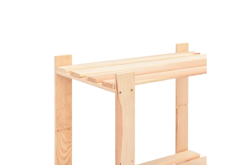 3-kerroksinen varastohylly 60x38x90 cm täysi mänty 150 kg - Puutarhakalusteet - Terassipöydät - Apupöytä & tarjotinpöytä ulos
