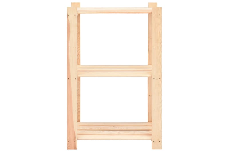 3-kerroksinen varastohylly 60x38x90 cm täysi mänty 150 kg - Puutarhakalusteet - Terassipöydät - Apupöytä & tarjotinpöytä ulos