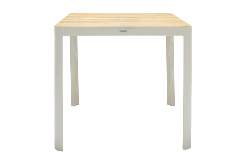 Baaripöytä Portals 95 cm - Valkoinen/Puu - Puutarhakalusteet - Terassipöydät - Baaripöytä ulos