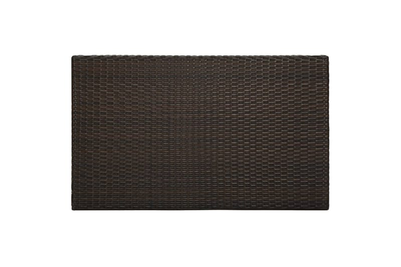 Puutarhan baaripöytä ruskea 100x60,5x110,5 cm polyrottinki - Ruskea - Puutarhakalusteet - Terassipöydät - Baaripöytä ulos