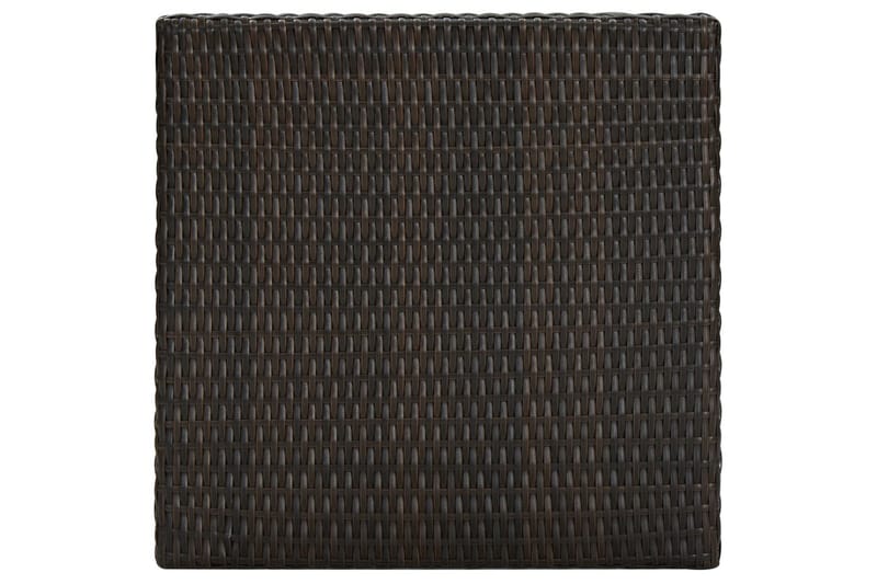 Puutarhan baaripöytä ruskea 60,5x60,5x110,5 cm polyrottinki - Ruskea - Puutarhakalusteet - Terassipöydät - Baaripöytä ulos