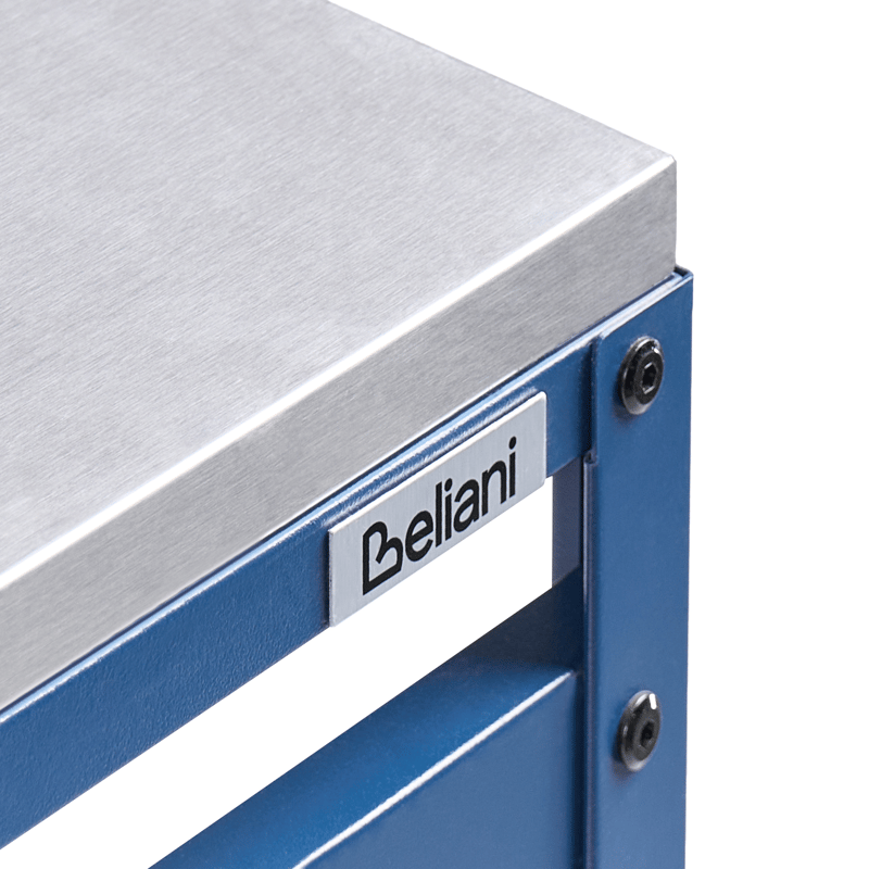 Baaripöytä ulkokäyttöön Maenza 120 cm Teräs - sininen/hopea - Puutarhakalusteet - Terassipöydät - Baaripöytä ulos