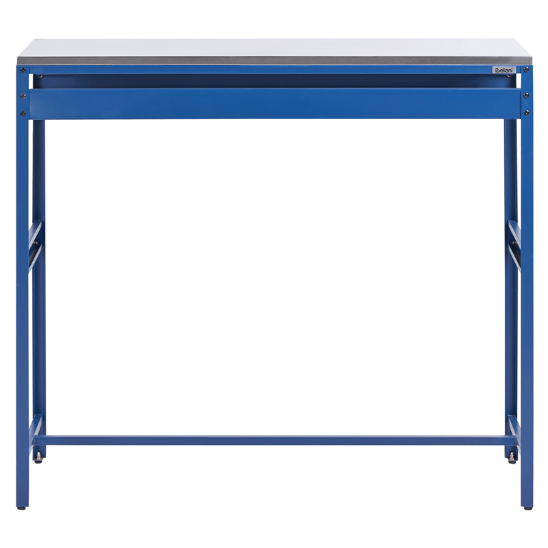 Baaripöytä ulkokäyttöön Maenza 120 cm Teräs - sininen/hopea - Puutarhakalusteet - Terassipöydät - Baaripöytä ulos