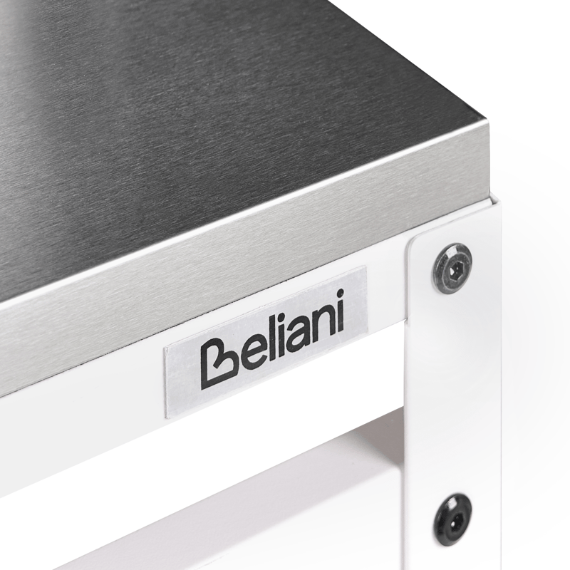 Baaripöytä ulkokäyttöön Maenza 120 cm - valkoinen/musta - Puutarhakalusteet - Terassipöydät - Baaripöytä ulos