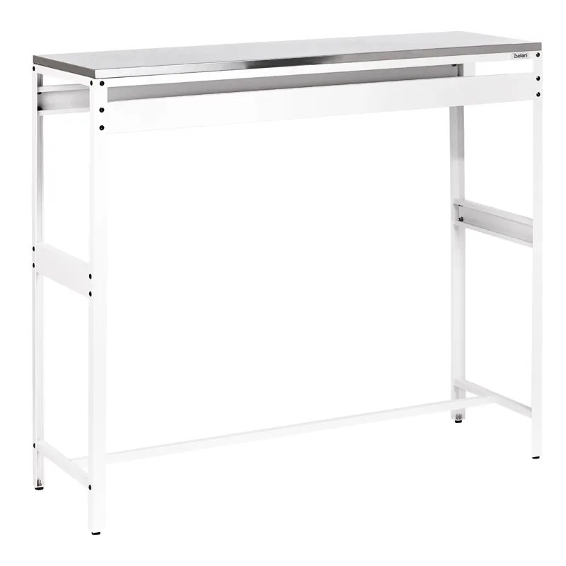 Baaripöytä ulkokäyttöön Maenza 120 cm, valkoinen/musta