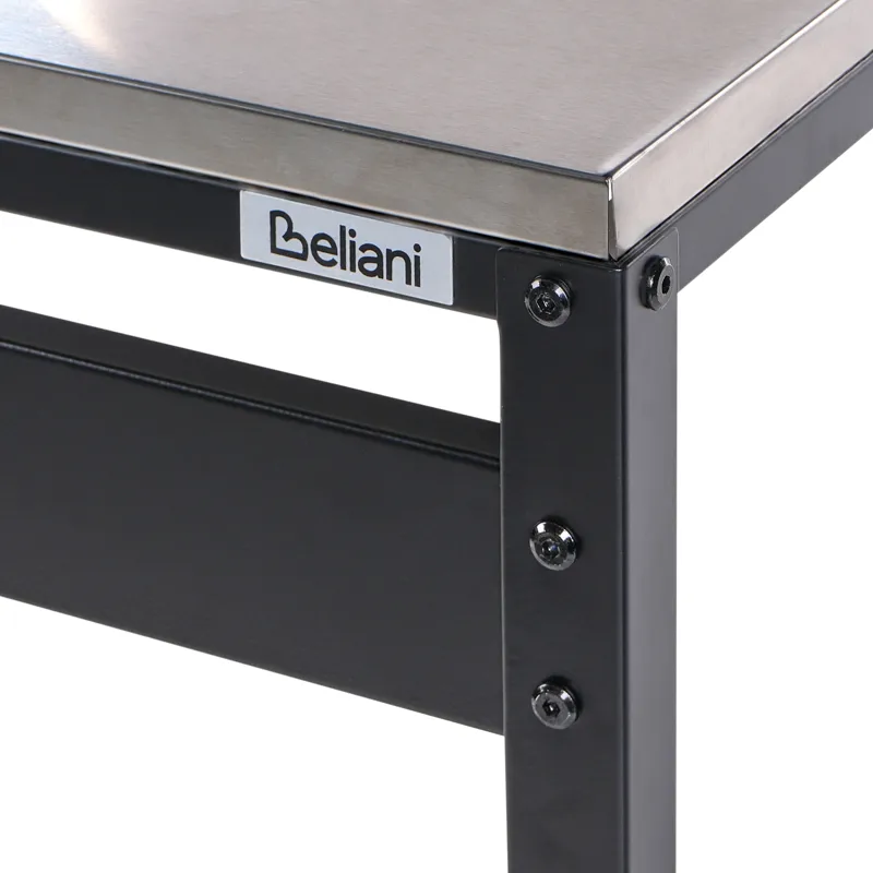 Baaripöytä ulkokäyttöön Maenza Teräs - musta/hopea - Puutarhakalusteet - Terassipöydät - Baaripöytä ulos