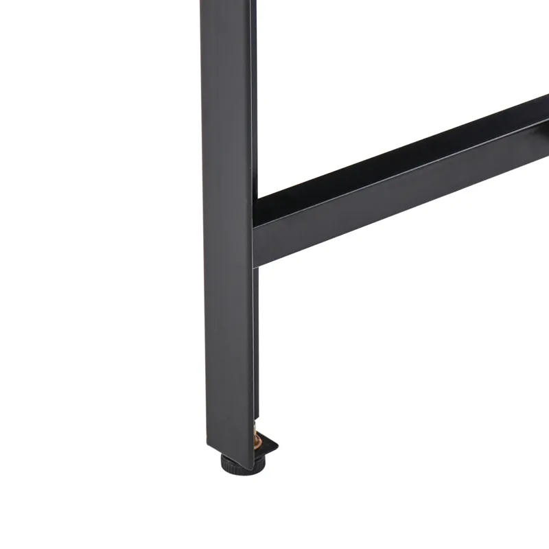 Baaripöytä ulkokäyttöön Maenza Teräs - musta/hopea - Puutarhakalusteet - Terassipöydät - Baaripöytä ulos