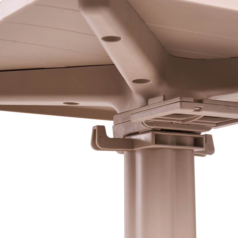 Baaripöytä ulos Lemnos 60x60 cm - beige - Puutarhakalusteet - Terassipöydät - Baaripöytä ulos