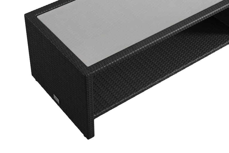 Bahamas Loungbord och Soffbord med hylla Utomhus 113 cm Kons NO BRAND - Puutarhakalusteet - Terassipöydät - Sohvapöytä ulos & loungepöytä