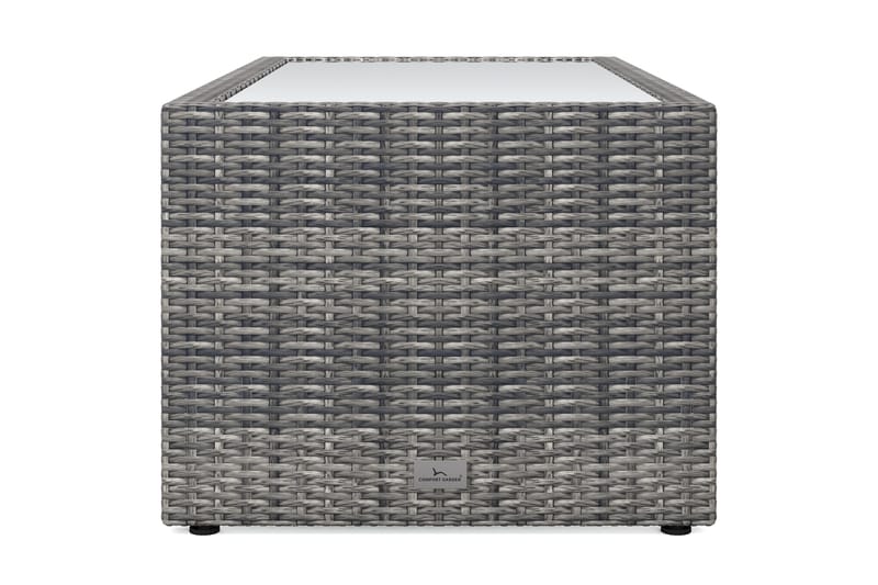 Bahamas Loungbord och Soffbord med hylla Utomhus 113 cm Kons - Puutarhakalusteet - Terassipöydät - Sohvapöytä ulos & loungepöytä