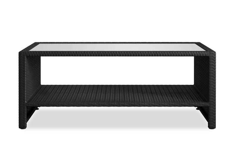 Bahamas Loungbord och Soffbord med hylla Utomhus 113 cm Kons - Puutarhakalusteet - Terassipöydät - Sohvapöytä ulos & loungepöytä