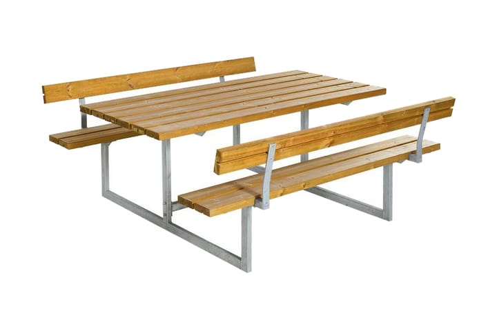 Basic Pöytä- ja penkkisetti 2 selkänojalla - Piknikpöytä