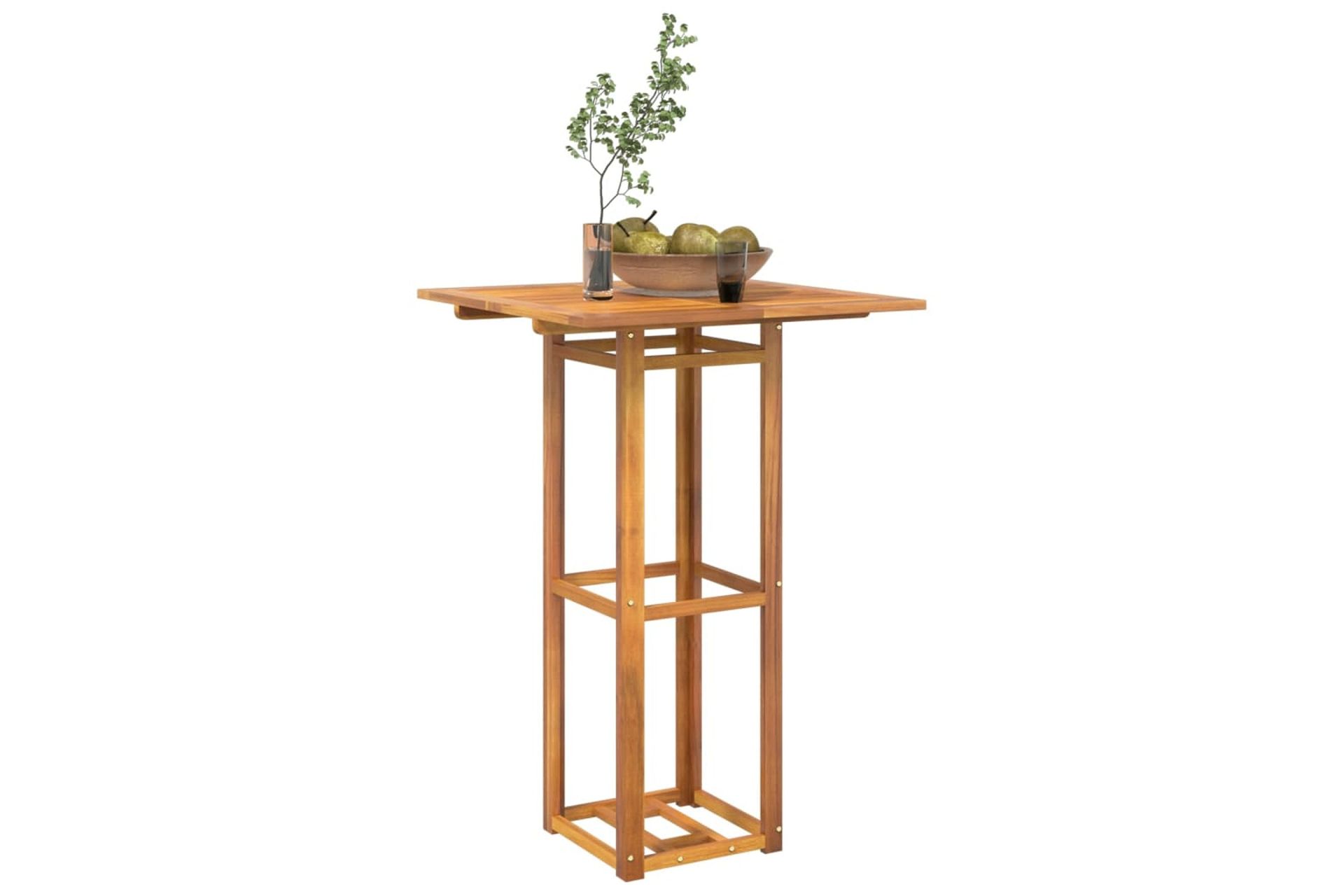beBasic Bistropöytä 75x75x110 cm täysi akaasiapuu - Ruskea - Puutarhakalusteet - Terassipöydät - Ruokapöytä terassille