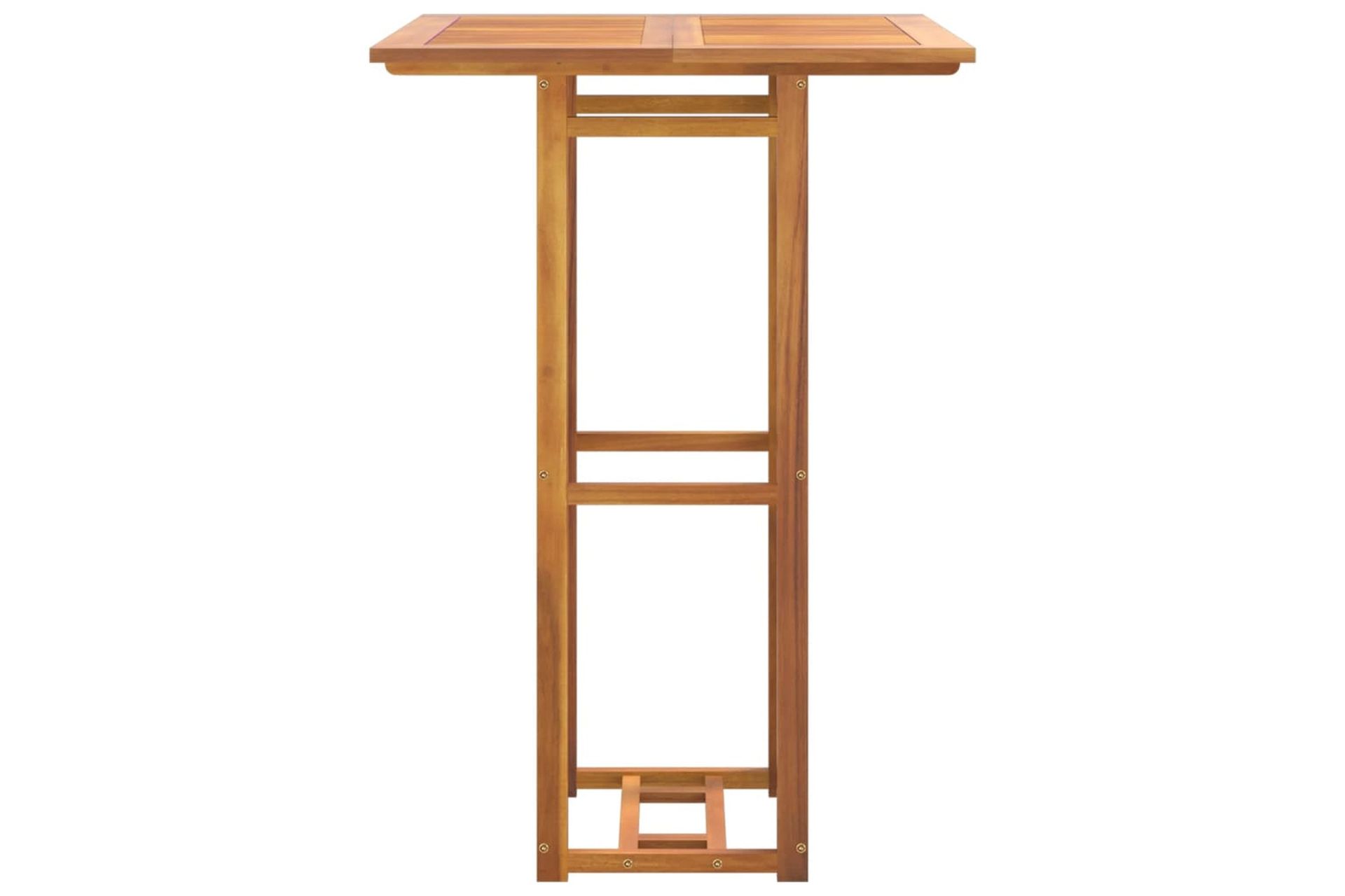 beBasic Bistropöytä 75x75x110 cm täysi akaasiapuu - Ruskea - Puutarhakalusteet - Terassipöydät - Ruokapöytä terassille