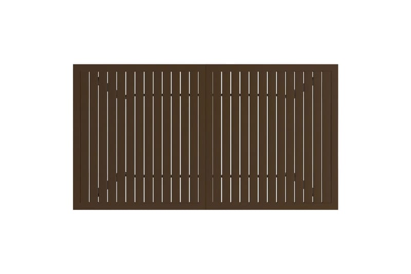 beBasic Puutarhapöytä ruskea 140x80x72 cm teräs - Ruskea - Puutarhakalusteet - Terassipöydät - Ruokapöytä terassille