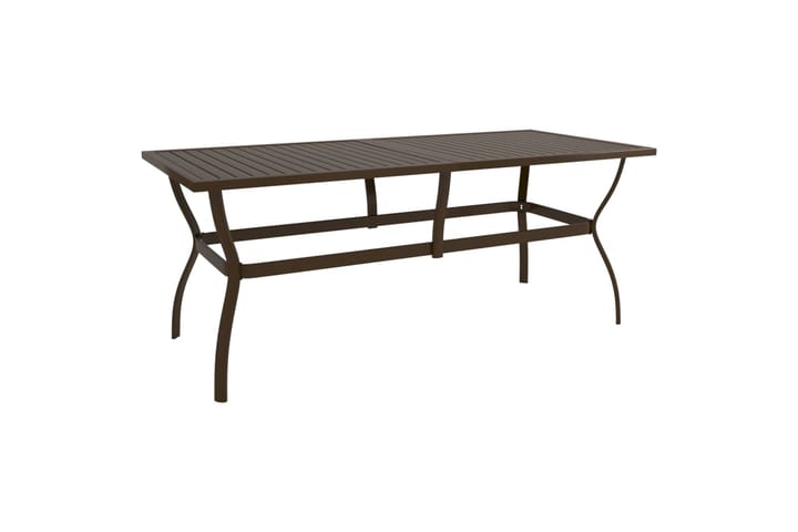 beBasic Puutarhapöyt�ä ruskea 190x80x72 cm teräs - Ruskea - Ruokapöytä terassille