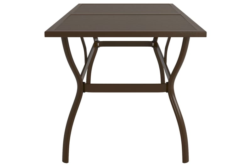 beBasic Puutarhapöytä ruskea 190x80x72 cm teräs - Ruskea - Puutarhakalusteet - Terassipöydät - Ruokapöytä terassille