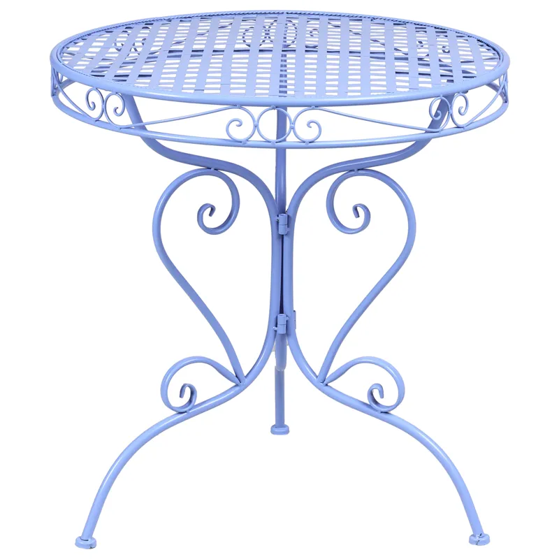 Bistropöytä ulos Albinia 70 cm Rauta, Sininen