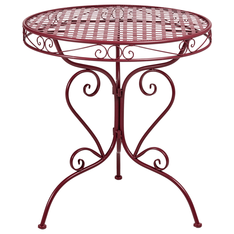 Bistropöytä ulos Albinia 70 cm Rauta, Punainen
