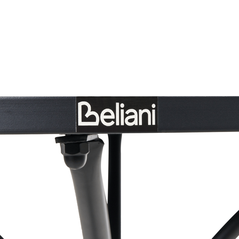 Bistropöytä ulos Artena 60 cm terrazzoefekti Rauta - Musta/Valkoinen - Puutarhakalusteet - Terassipöydät - Kahvilapöytä