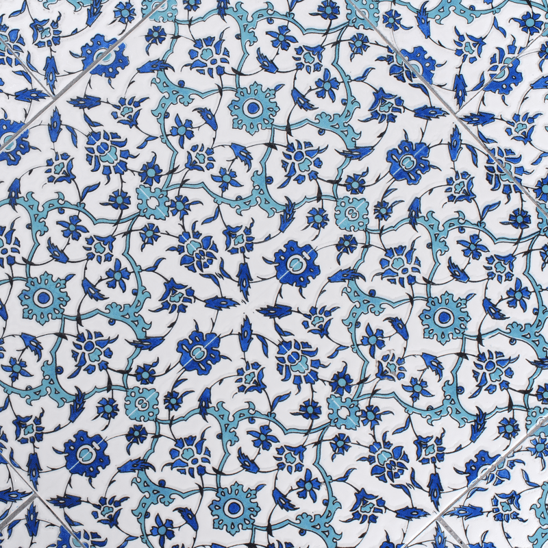 Bistropöytä ulos Chapeco 60 cm Rauta - Musta/sininen/valkoinen - Puutarhakalusteet - Terassipöydät - Kahvilapöytä