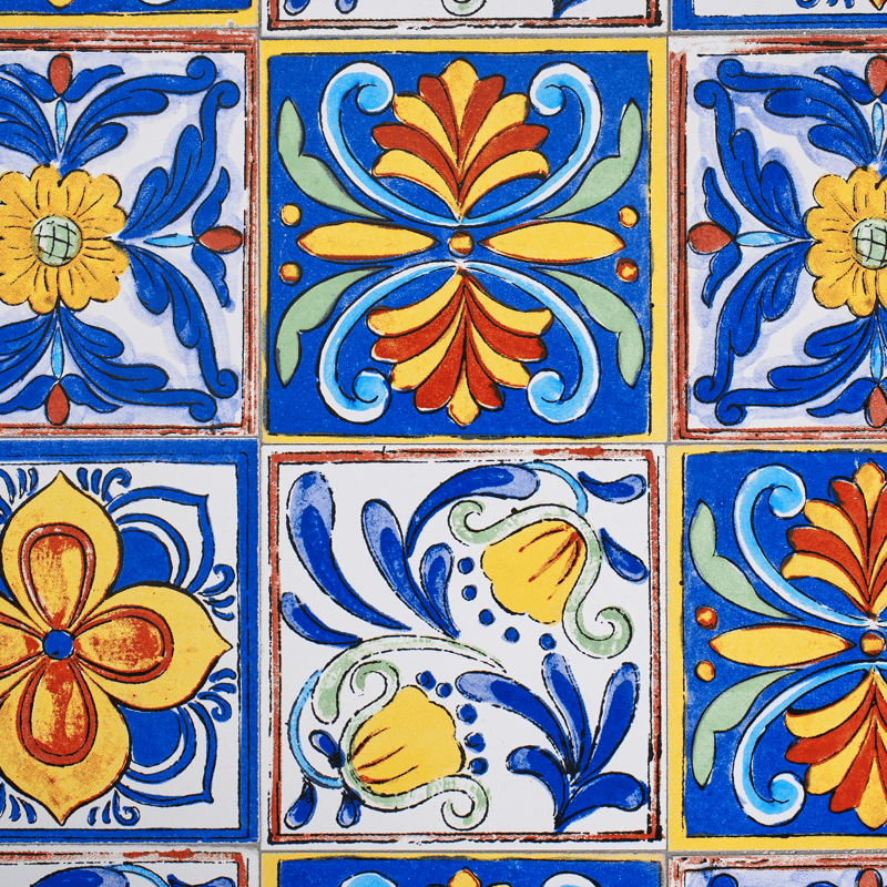 Bistropöytä ulos Coriano 60 cm Rauta - Musta/sininen - Puutarhakalusteet - Terassipöydät - Kahvilapöytä