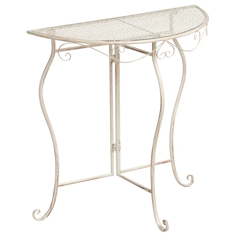 Bistropöytä ulos Folelli 80 cm Rauta, Beige