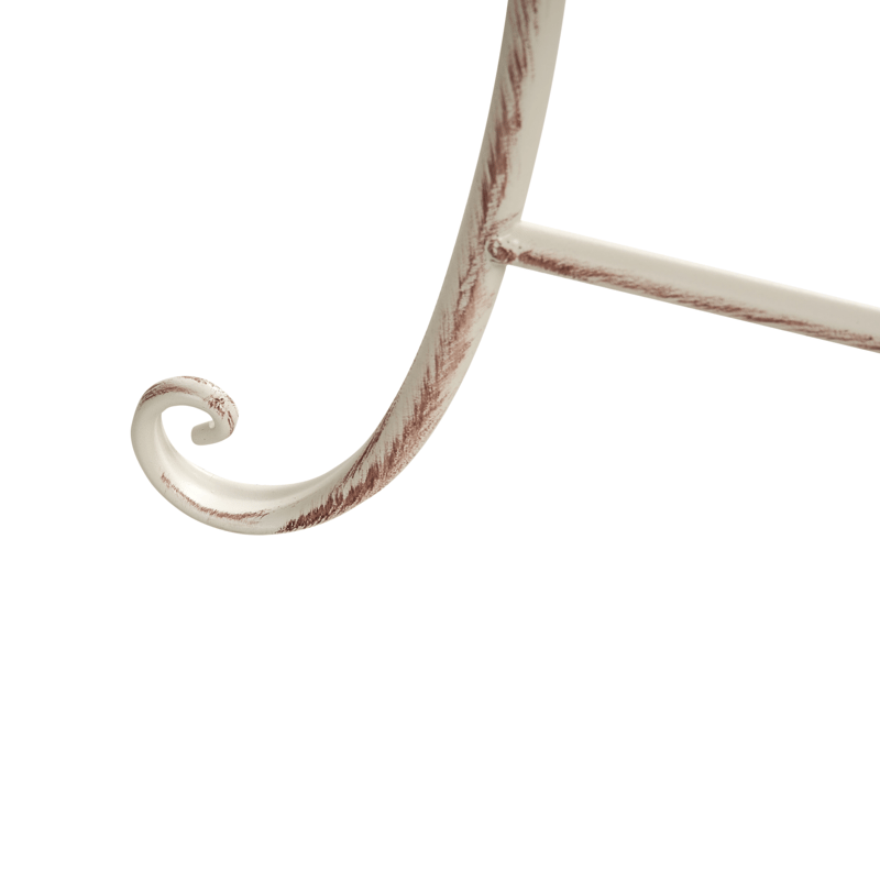 Bistropöytä ulos Folelli 80 cm Rauta - Beige - Puutarhakalusteet - Terassipöydät - Kahvilapöytä