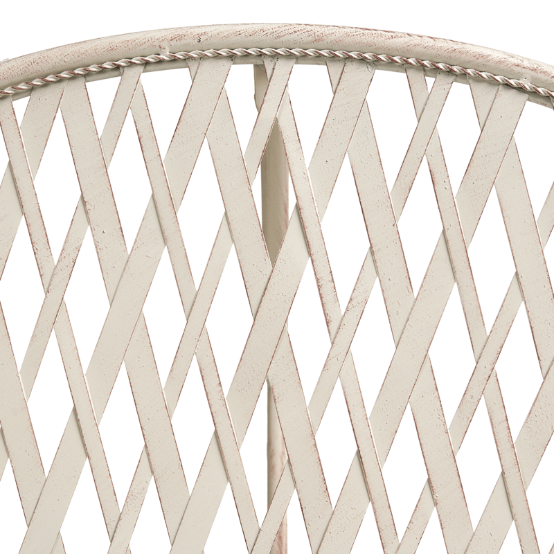 Bistropöytä ulos Yaviza 80 cm Rauta - Beige - Puutarhakalusteet - Terassipöydät - Kahvilapöytä