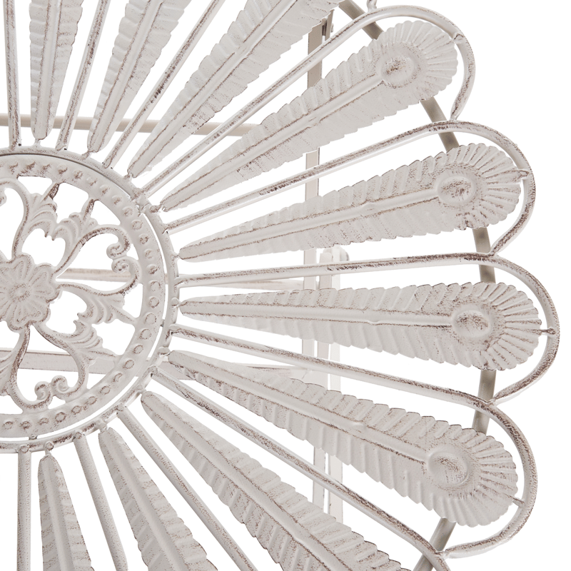 Bistropöytä ulos Pavia 71 cm Rauta - Valkoinen - Puutarhakalusteet - Terassipöydät - Kahvilapöytä